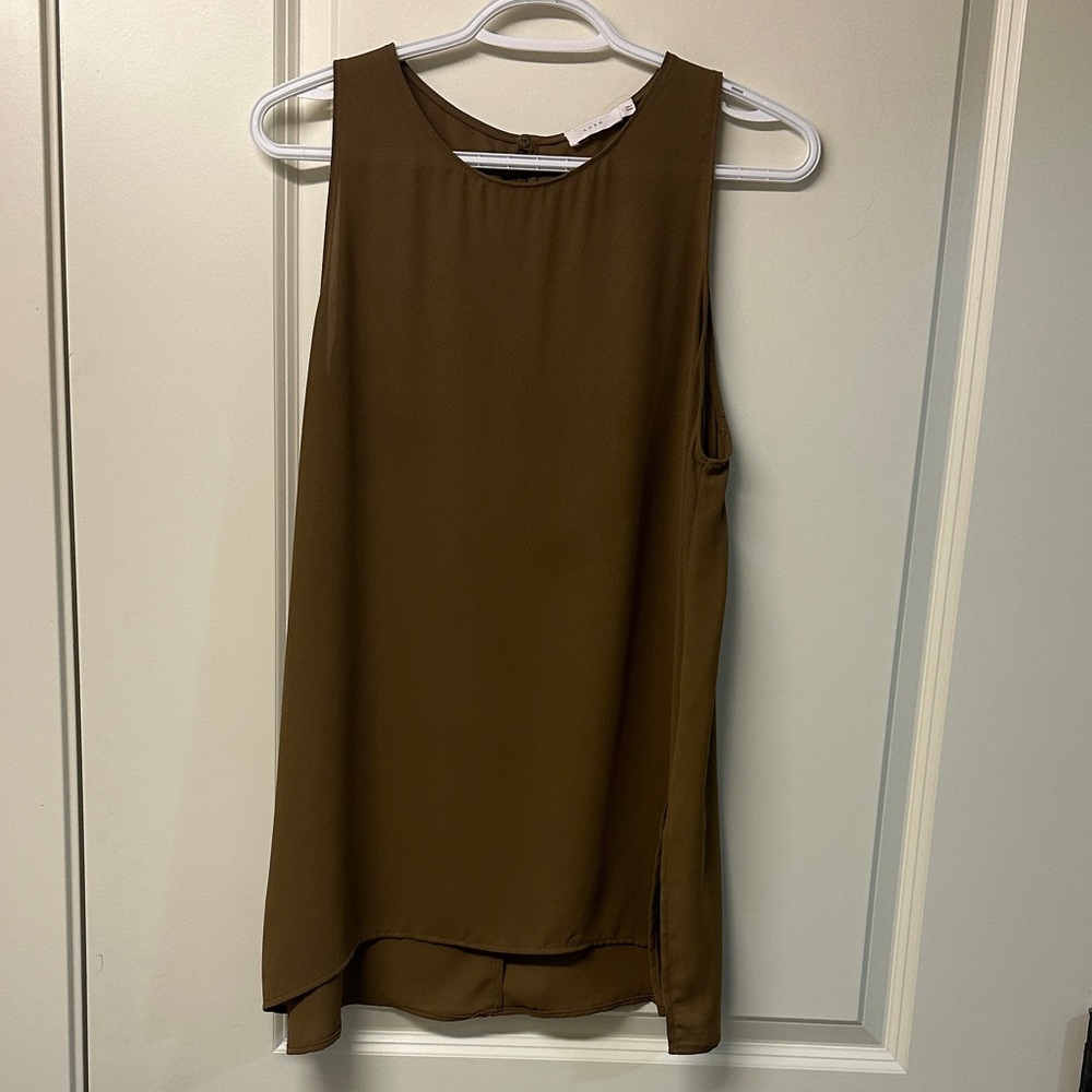 Lush brand Olive Green sleeveless blouse